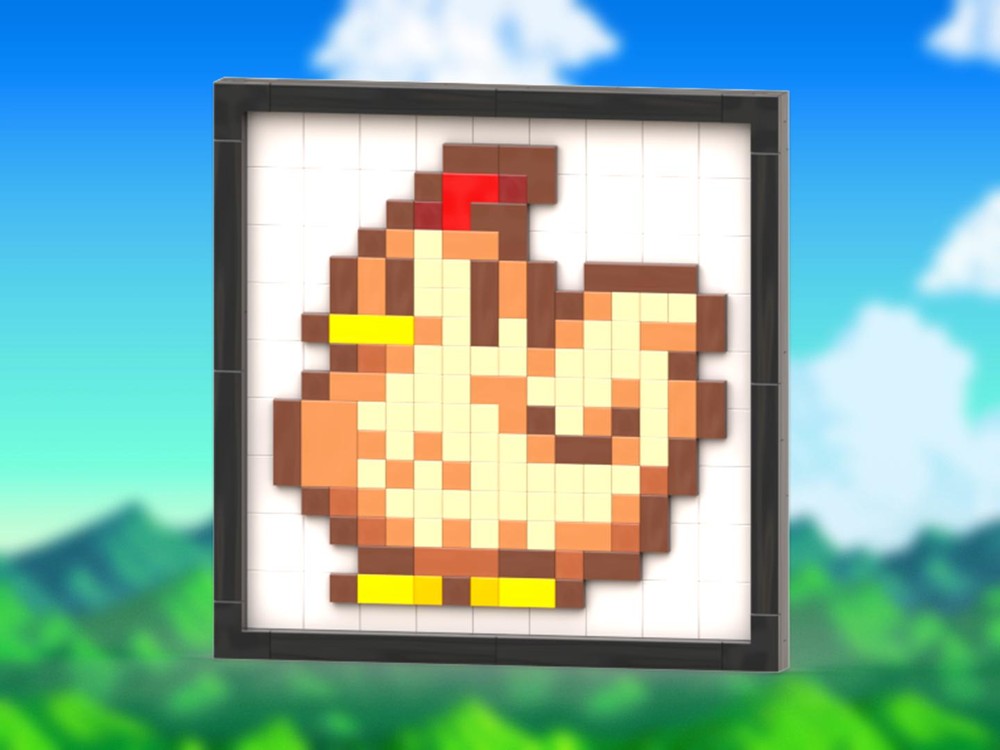 Lego Chicken Mosaic (From Stardew Valley)