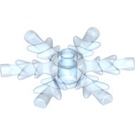 Lego Snowflake / Star 4 x 4 / Trans-Medium Blue