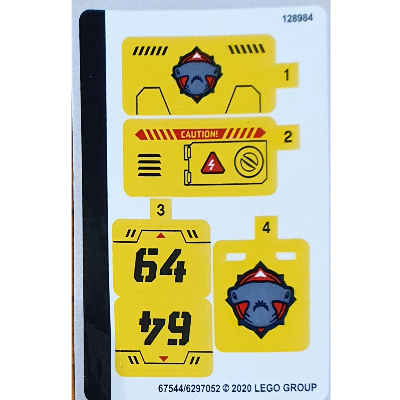 Lego Sticker Sheet for Set 60264-1