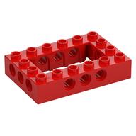 Lego Technic Brick 4 x 6 with 2 x 4 Opening / Red