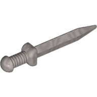 Lego Weapon Sword with Thin Crossguard (Roman Gladius) / Flat Silver