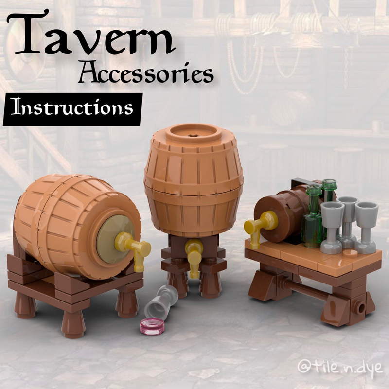 Lego MEDIEVAL TAVERN TONEL - CASTLE