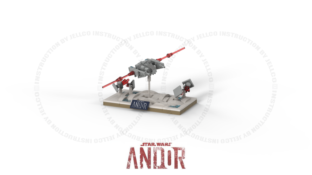 Lego Micro Diorama : ANDOR series Episode 11 - Haulcraft vs T.I.E Fighters