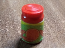 Lego Scala Accessories Jar Jam / Jelly, Label with Orange and Orange Slices Pattern (Sticker) - Set 3149