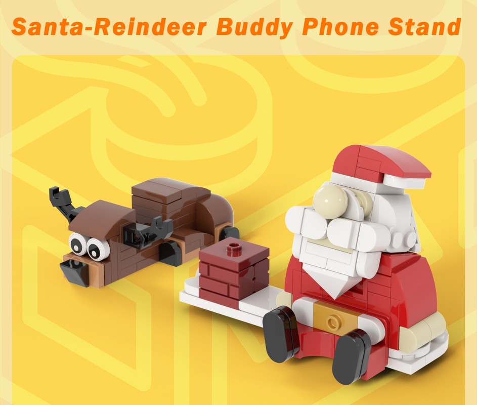 Lego Santa-Reindeer Buddy Phone Stand