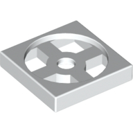 Lego Turntable 2 x 2 Plate, Base / White