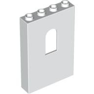 Lego Panel 1 x 4 x 5 with Arched Window / White