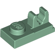 Lego Plate Special 1 x 2 [Top Clip] / Sand Green