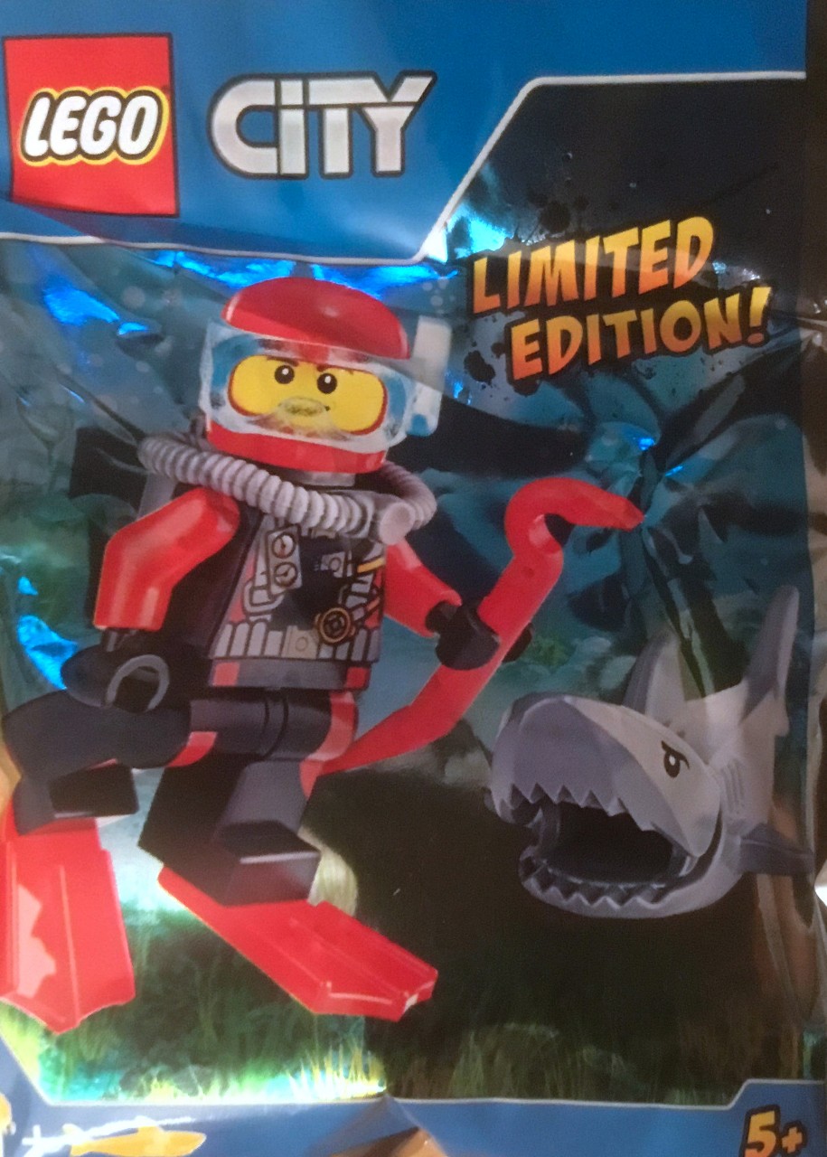 Lego Diver and Shark