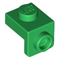 Lego Bracket 1 x 1 - 1 x 1 / Green