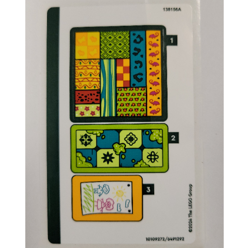 Lego Sticker Sheet for Set 43251-1 / [No Color/Any Color]