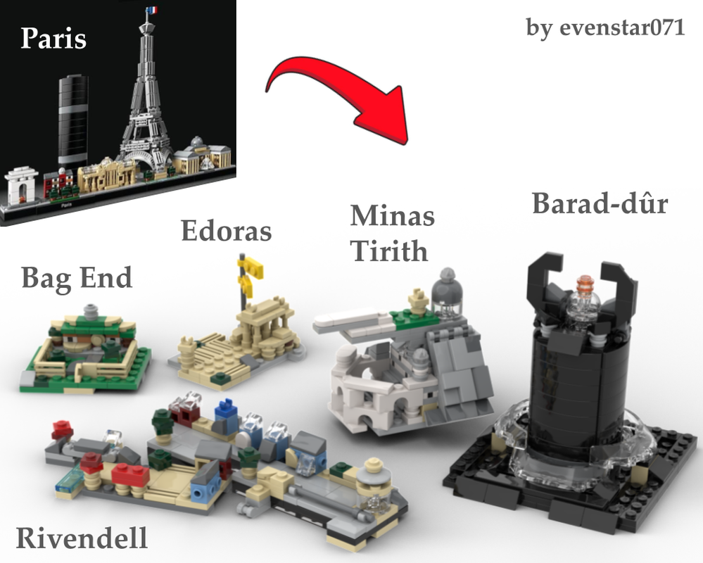 Lego Middle Earth diorama (parisian style)