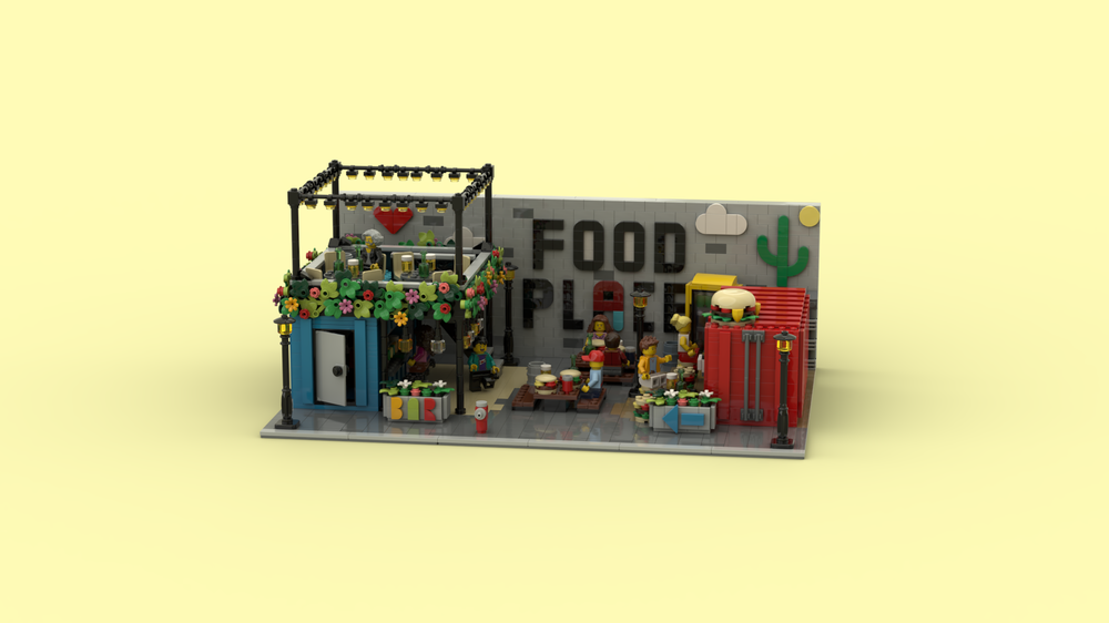 Lego Food Place Modular Building