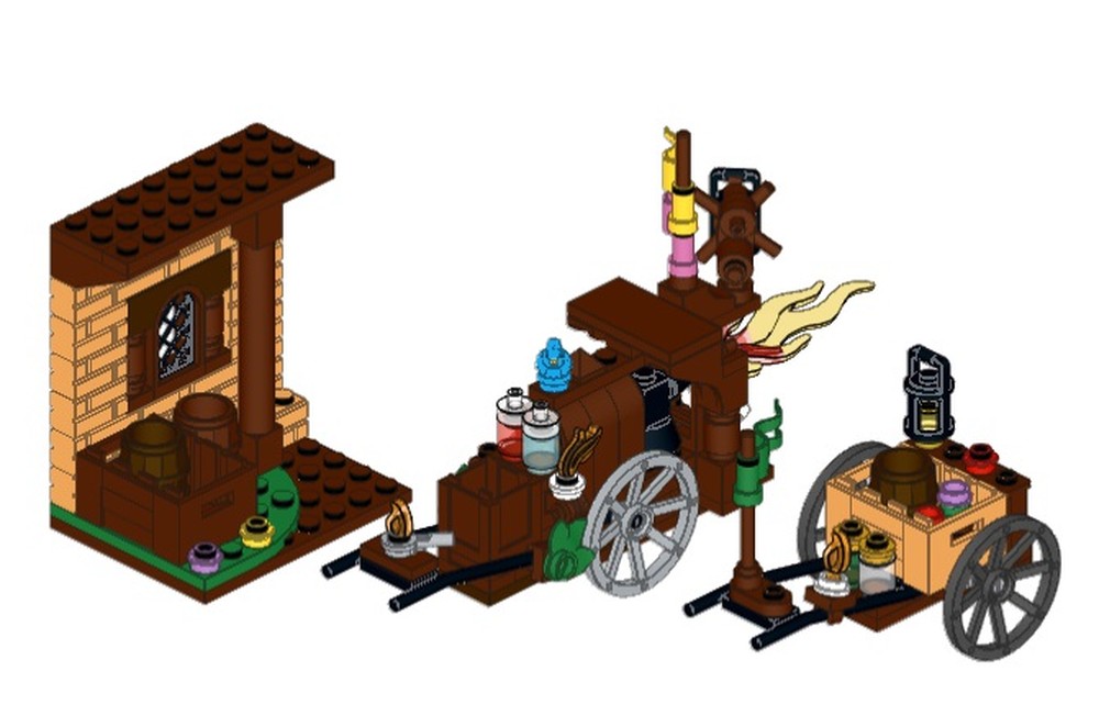 Lego Medieval Hand Carts