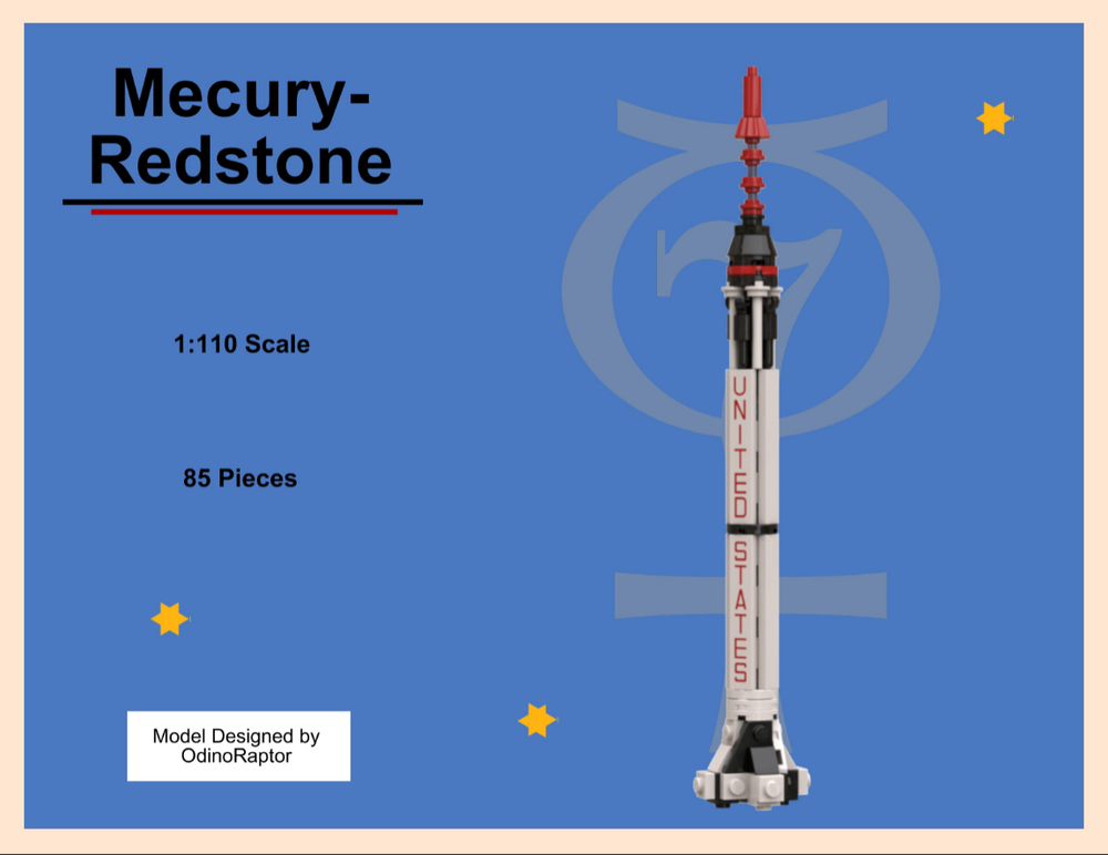 Lego Mercury-Redstone | 1:110