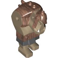 Lego Body Giant, Fantasy Era Troll with Copper Armor Pattern / Dark Tan