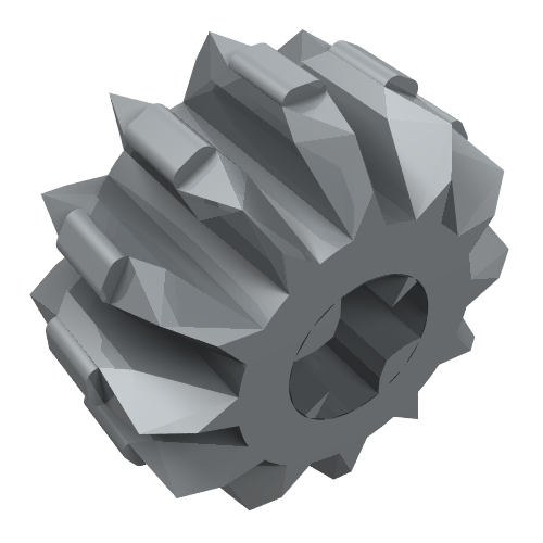 Lego Technic Gear 12 Tooth Double Bevel / Pearl Light Gray