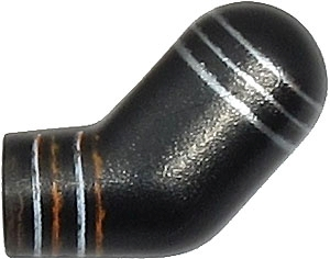 Lego Arm, Left with Orange and Silver Stripes Pattern