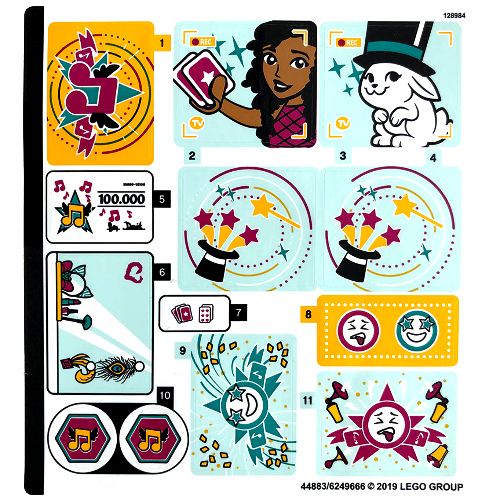 Lego Sticker Sheet for Set 41368-1