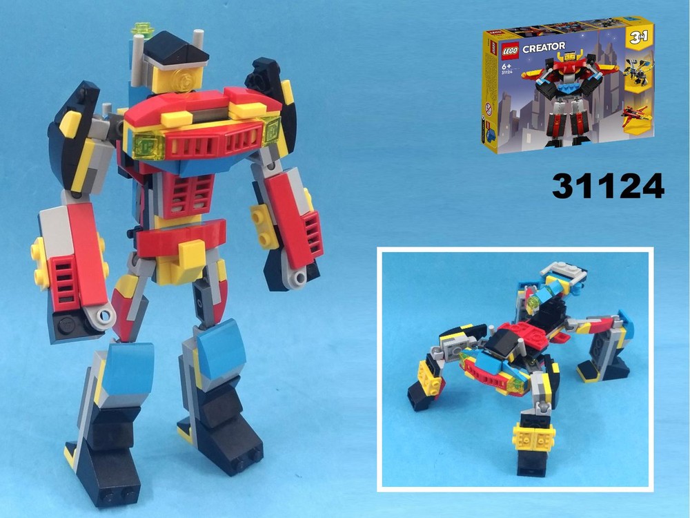 Lego Transformer Earthspark Shockwave from LEGO Creator 31124: Super robot