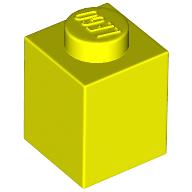Lego Brick 1 x 1 / Vibrant Yellow