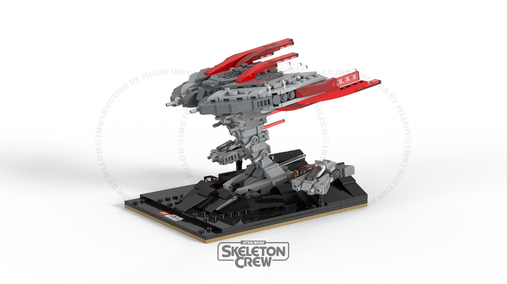 Lego Skeleton Crew Micro Diorama : Sinking Pirate ship