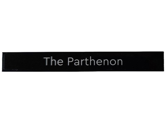 Lego Tile 1 x 8 with 'The Parthenon'  Pattern (Sticker) - Set 40585