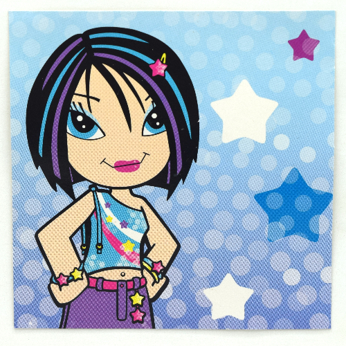 Lego Clikits Insert 10 x 10 for Frame, 'Star' Print / [No Color/Any Color]