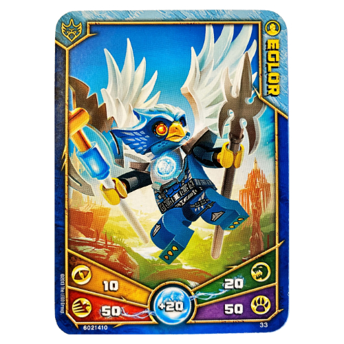 Lego Trading Card, Legends of Chima Deck #1: 33 [Eglor] / [No Color/Any Color]