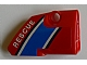 Lego Technic, Panel Fairing # 2 Small Smooth Short, Side B With 'RESCUE' Pattern (Sticker) - Set 8068