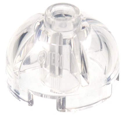 Lego Brick, Round 2 x 2 Dome Top / Trans-Clear