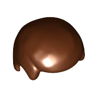 Lego Hair Smooth / Reddish Brown