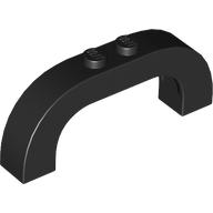 Lego Brick Arch 1 x 6 x 2 Curved Top / Black