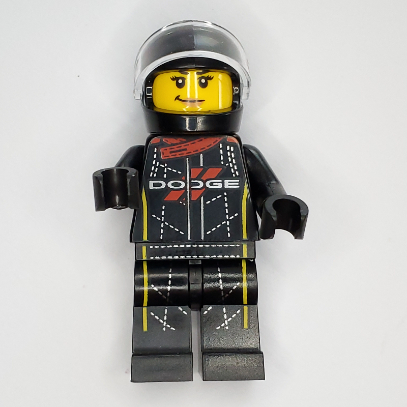 Lego Race Driver - Black Torso, Black Legs, Black Helmet
