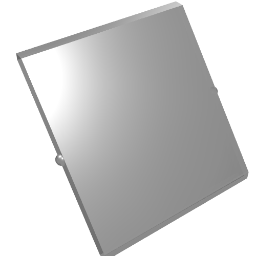Lego Glass for Window 4 x 4 x 3 Roof / Trans-Brown