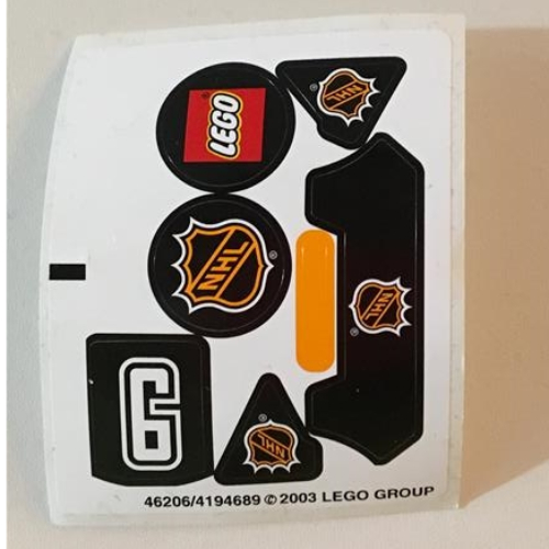 Lego Sticker Sheet for Set 3543-1 / [No Color/Any Color]