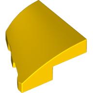 Lego Brick Wedged, Curved 2 x 2 with Stud Notch Right / Yellow
