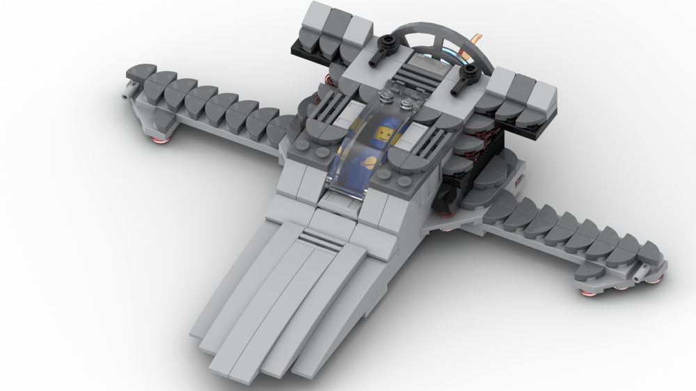 Lego Light Bluish Gray Spaceship