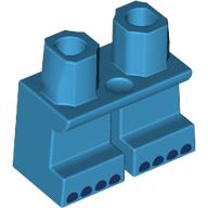 Lego Legs Short with 4 Dark Blue Toes on each Foot print (Stitch) / Dark Azure