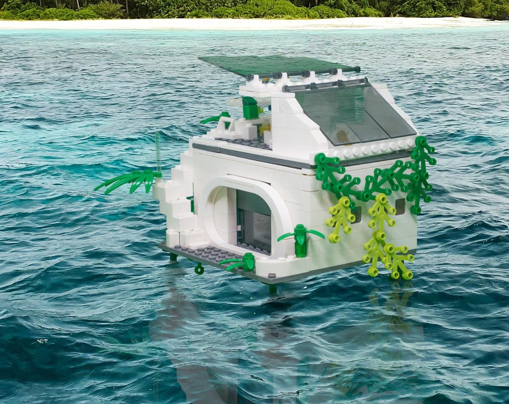 Lego House on the water