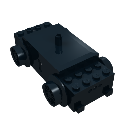 Lego Motor, Train Base, 12V Unslotted with 3-Hole Plugs
