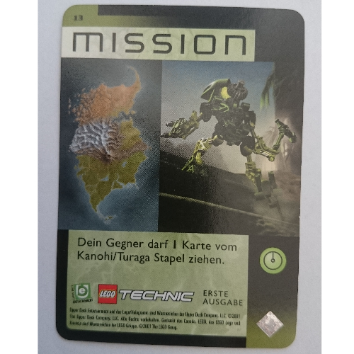 Lego Trading Card, Bionicle Game: QftM - 13 Mission