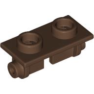 Lego Hinge Brick 1 x 2 Top Plate Thin / Brown