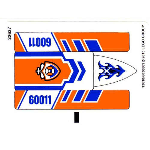 Lego Sticker Sheet for Set 60011-1 / [No Color/Any Color]