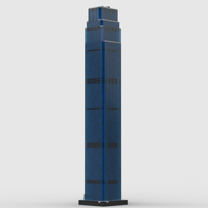 Lego Changsha IFS Tower 1 at 1/650th Scale