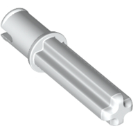 Lego Technic Axle Pin 3L without Friction Ridges and 2L Axle / White