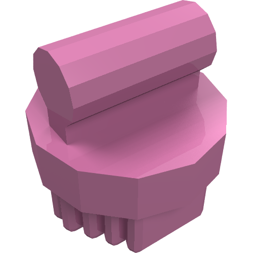 Lego Equipment Animal Grooming Kit Brush Round, Small / Dark Pink