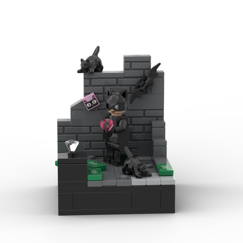 Lego Catwoman stand