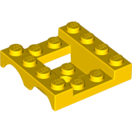 Lego Vehicle Base 4 x 4 x 1 1/3 with Wheel Arches, 2 x 2 Recessed Center and Hole