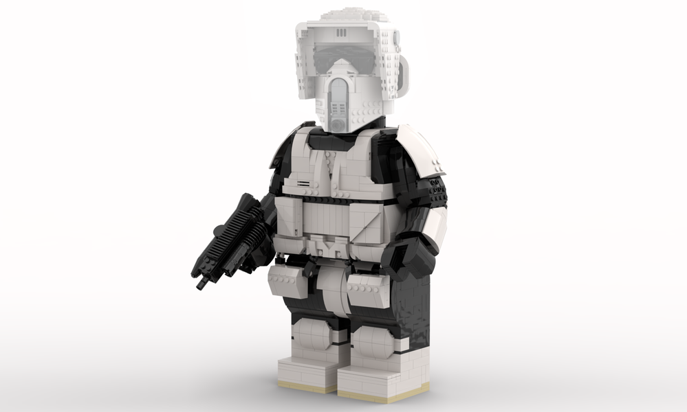 Lego Scout Trooper Mega Figure (fits official Lego Helmet)